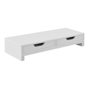 Soporte para monitor Marttila con 2 cajones 60x22x11cm en varios colores [en.casa]