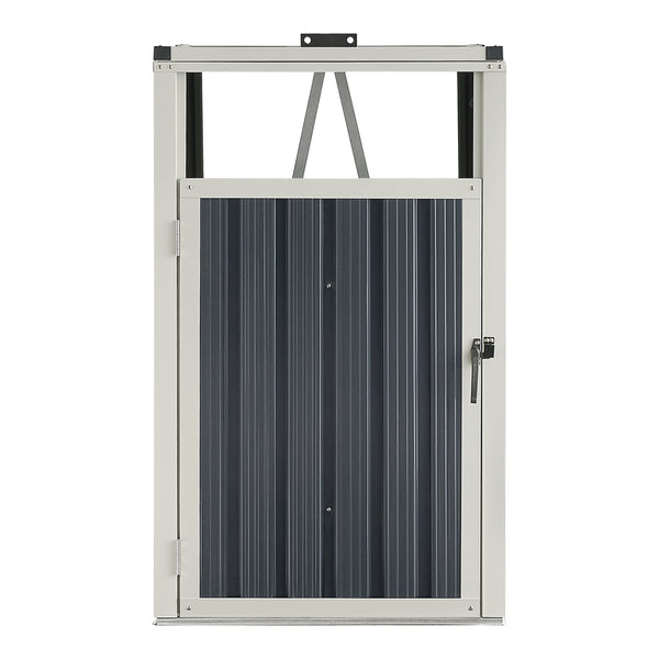 Caja para contenedores de basura Tarbek para 1/2/3/4 contenedores de acero galvanizado antracita en varios tamaños [en.casa]