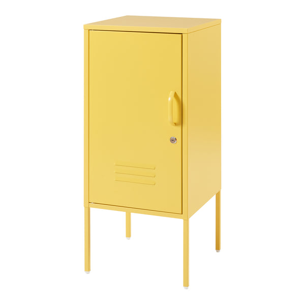 Mesita de noche Hausjärvi 82x35x35 cm acero [en.casa]