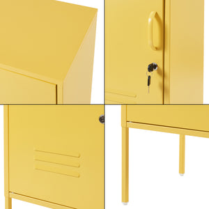 Mesita de noche Hausjärvi 82x35x35 cm acero [en.casa]