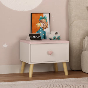 Mesita de noche para niños Sandnes 31x38x30 cm [en.casa]