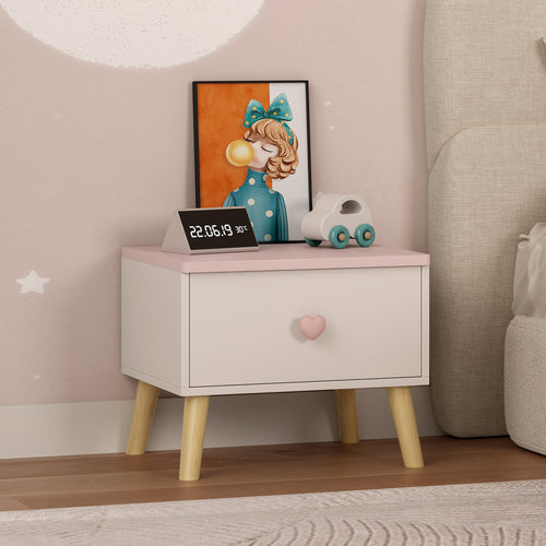 Mesita de noche para niños Sandnes 31x38x30 cm [en.casa]
