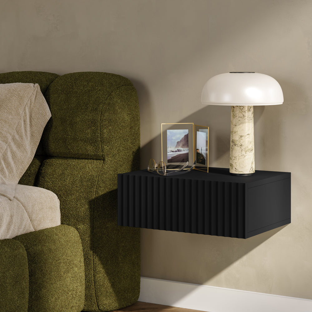 Mesita de noche flotante Nand 1 cajón [en.casa]