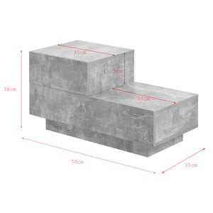Mesa auxiliar Sebokeng izquierda 38x70x35 cm en varios colores en.casa