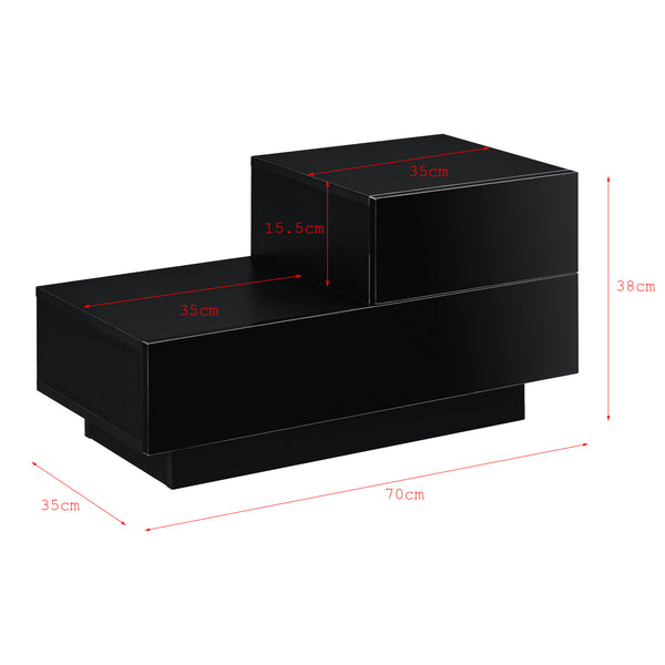 Mesa auxiliar Sebokeng derecha 38x70x35 cm en varios colores en.casa