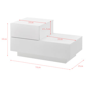 Mesa auxiliar Sebokeng izquierda 38x70x35 cm en varios colores en.casa