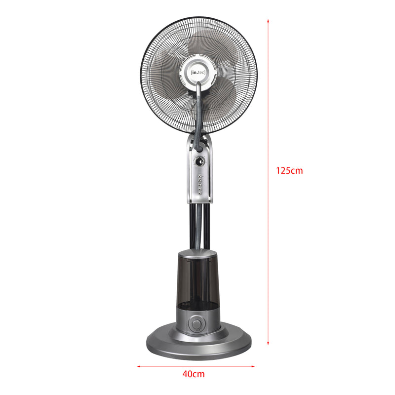 Esquema acotado Ventilador de niebla Ninove 75W con niebla de agua in.tec