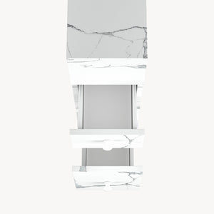 Armario rodante delgado Broreynna 2 cajones 66x15x33cm [en.casa]
