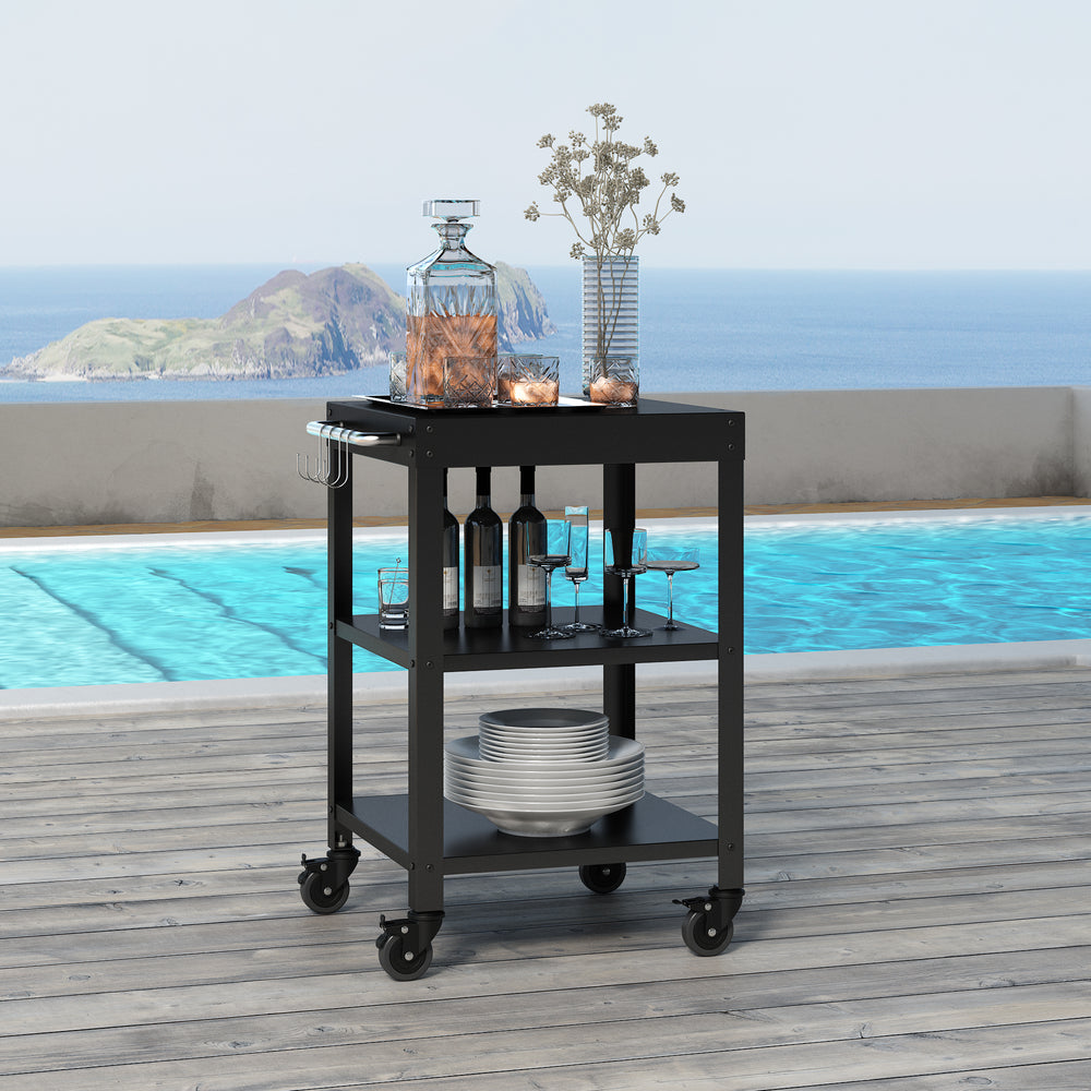 Carro de servicio para jardín Bolognano 81x50x50 cm - [casa.pro]
