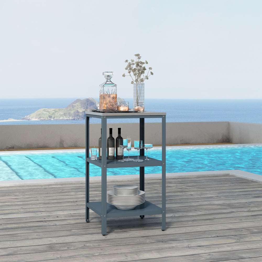 Estantería de pie para exteriores Bolognano 92x50x50 cm [casa.pro]