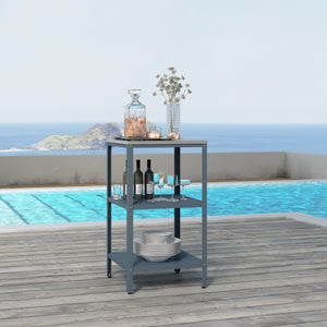 Estantería de pie para exteriores Bolognano 92x50x50 cm [casa.pro]