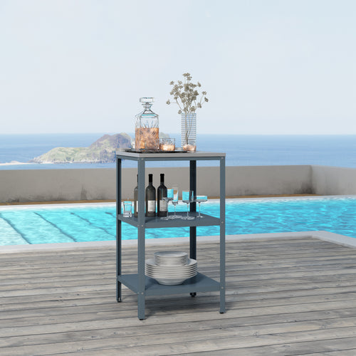 Estantería de pie para exteriores Bolognano 92x50x50 cm [casa.pro]