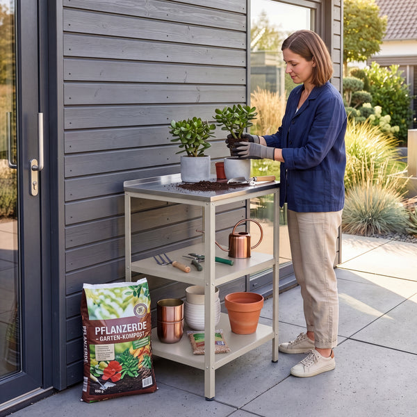 Estantería de pie para Jardín Bolognano 92x50x50 cm - [casa.pro] 