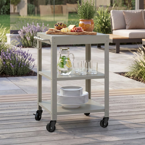 Carro de servicio para jardín Bolognano 81x50x50 cm - [casa.pro]