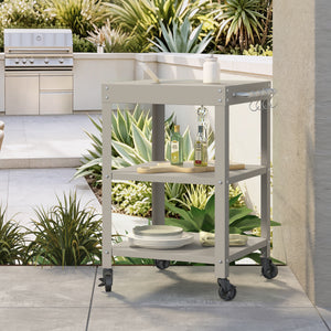 Carro de servicio para jardín Bolognano 81x50x50 cm - [casa.pro]