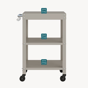 Carro de servicio para jardín Bolognano 81x50x50 cm - [casa.pro]