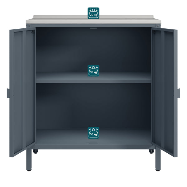 Armario Exterior Bolognano 92x80x50 cm - [casa.pro]