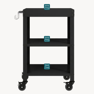 Carro de servicio para jardín Bolognano 81x50x50 cm - [casa.pro]