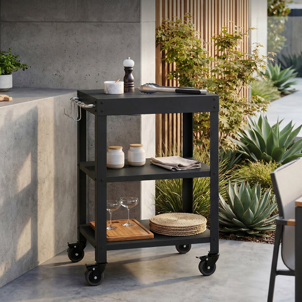 Carro de servicio para jardín Bolognano 81x50x50 cm - [casa.pro]