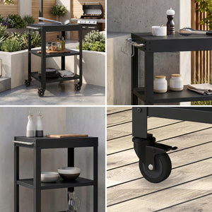 Carro de servicio para jardín Bolognano 81x50x50 cm - [casa.pro]