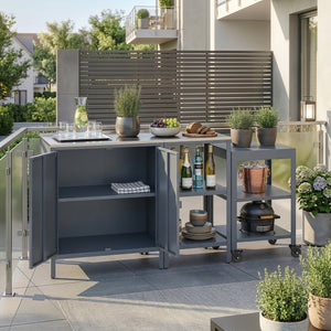 Conjunto de armario exterior Bolognano - [casa.pro]