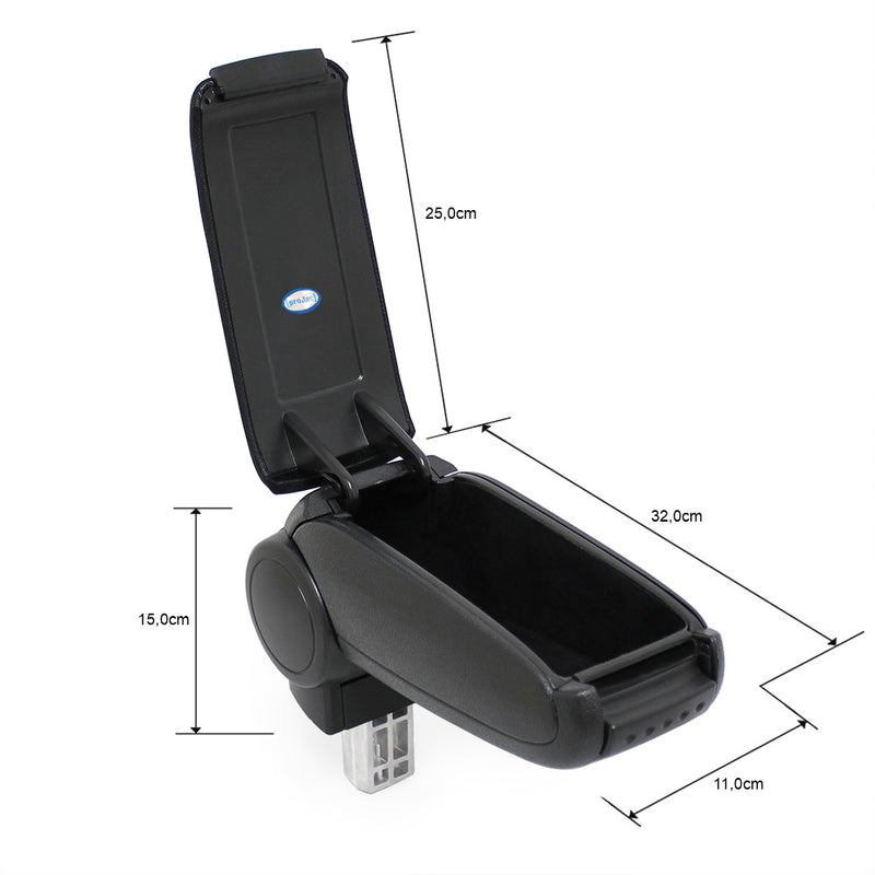 Esquema acotado Reposabrazos central Skoda Octavia 2 Berlina 2004 - 2005 varias versiones pro.tec