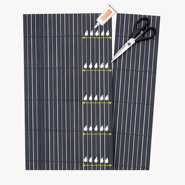 Cañizo PVC Cefalu ocultación doble cara Antracita [casa.pro]