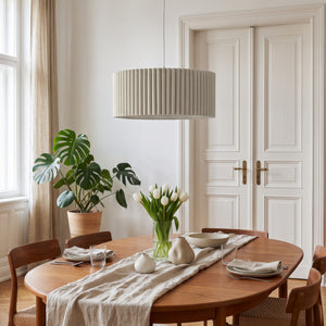 Lámpara colgante Kupimi Ø45 cm Beige [lux.pro]