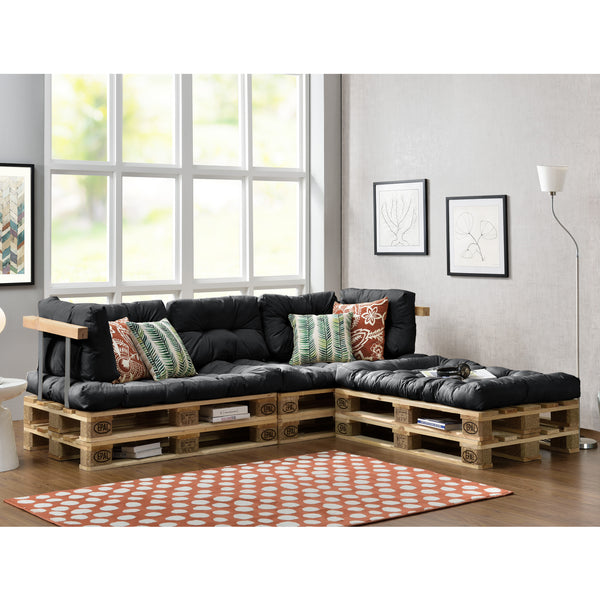 Cojines para palets Gijón 3 cojines de asiento y 5 cojines de respaldo en varios colores [en.casa]