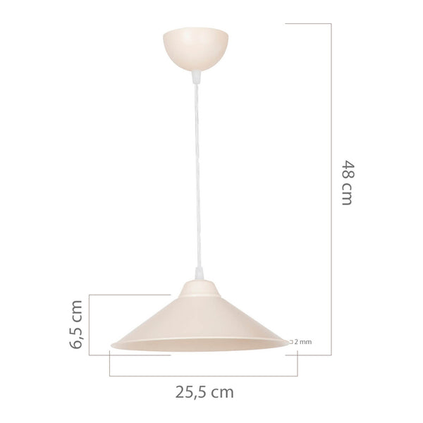 Lámpara colgante Hereford E27 en varios colores [lux.pro]