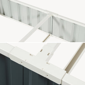 Huerto elevado Albrandswaard 258x90x30 cm Antracita [en.casa]