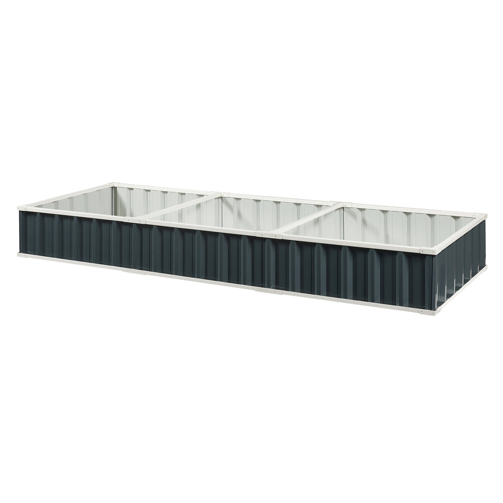 Huerto elevado Albrandswaard 258x90x30 cm Antracita [en.casa]