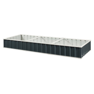 Huerto elevado Albrandswaard 258x90x30 cm Antracita [en.casa]