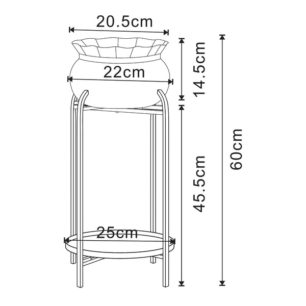 Soporte para flores Altena [en.casa]
