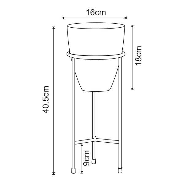Soporte para flores Asten 40,5x16 cm [en.casa]