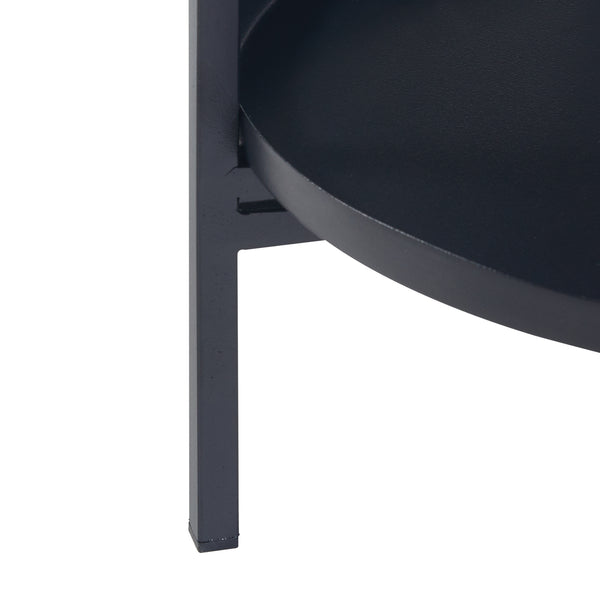 Soporte para plantas Tuusula con estantes Metal Negro [en.casa]