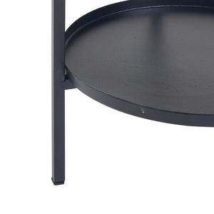 Soporte para plantas Tuusula con estantes Metal Negro [en.casa]