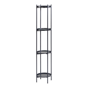 Soporte para plantas Tuusula con estantes Metal Negro [en.casa]