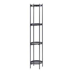 Soporte para plantas Tuusula con estantes Metal Negro [en.casa]