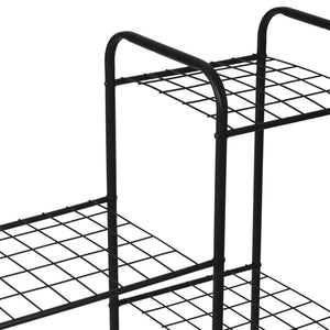 Estantería para plantas Alkmaar metal negro en varios tamaños [en.casa]