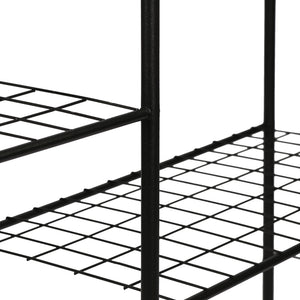 Estantería para plantas Alkmaar metal negro en varios tamaños [en.casa]