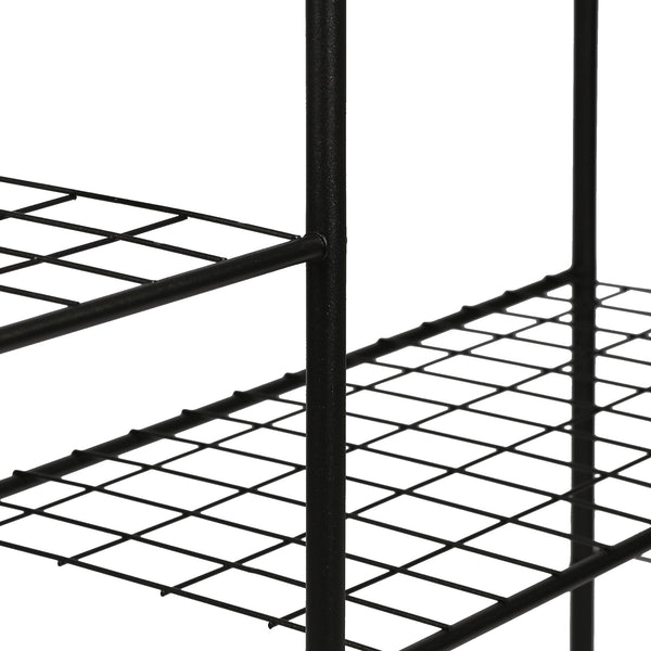 Estantería para plantas Alkmaar metal negro en varios tamaños [en.casa]