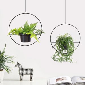Colgador de plantas Opsterland en set de 2 negro [en.casa] - premiumXL