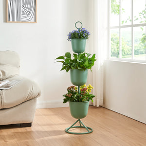 Soporte para plantas Alphen con macetas de metal [en.casa] - premiumXL