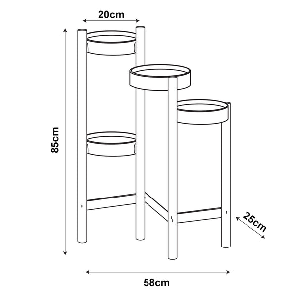 Soporte para plantas Sastamala [en.casa]