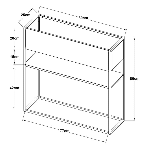 Soporte para plantas Joensuu 80x80x25 cm - [en.casa]