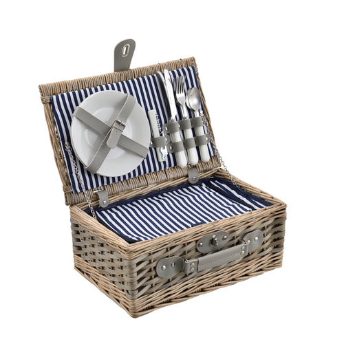 Cesta de picnic con cubiertos - Set para 2/4 personas en varios colores casa.pro - premiumXL
