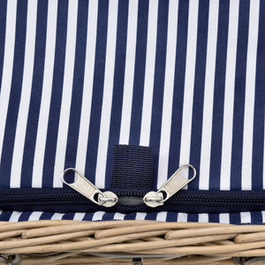 Cesta de picnic con juego de cubiertos para 2/4 personas en varios colores casa.pro