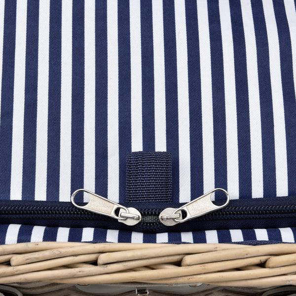 Cesta de picnic con juego de cubiertos para 2/4 personas en varios colores casa.pro