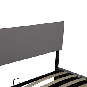 Cama tapizada Juva Cord con somier de lamas Corium